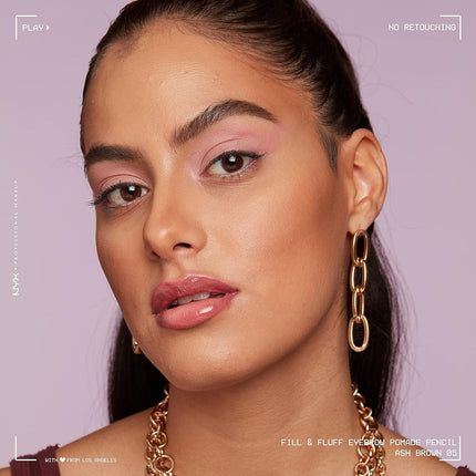 NYX Professional Makeup Fill & Fluff Eyebrow Pomade Pencil - Ash Brown