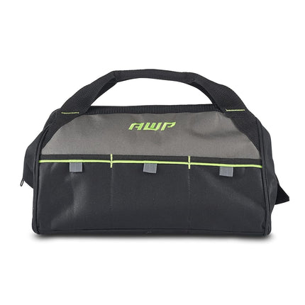 AWP 15-in Zippered Wide Opening Tool Bag | 3 Exterior Pockets For Tool Organization