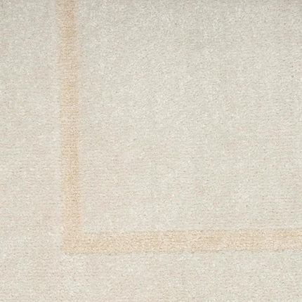 Alfombra de área Nourison Essentials para interior/exterior, marfil/oro, 0.91 m x 1.52 m, fácil de limpiar, no suelta pelo, para dormitorio, sala de estar, comedor, cocina (3x5)