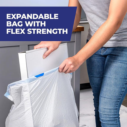 Hefty Ultra Strong 13 Gallon Trash Bags, Tall Kitchen Trash Bags 13 Gallon Size, Resist Leaks, Punctures, and Rips, Continuous Odor Control, White, Fabuloso Scent, 80 Bags