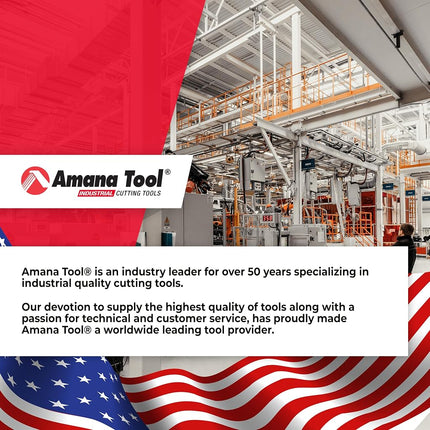 Amana Tool 47221-SFlush Trim Plunge Template1/4 D x 1/8 CH x 1/4 Inch SHKCarbide Tipped Router Bit with Mini 1/4 D Upper BB