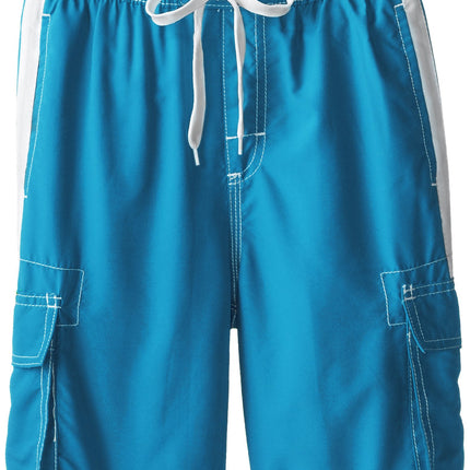 Kanu Surf Big Boys' Barracuda Swim Trunk, Aqua, Sm