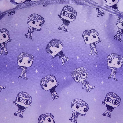 Mini Sac à Dos Iridescent Violet Logo BTS Loungefly