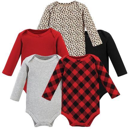 Grenouillères thermiques à manches longues Hudson Baby unisexe pour bébé, motif à carreaux de buffle léopard, 3-6 mois, motif à carreaux de buffle léopard, 3-6 mois