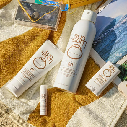 Sun Bum Mineral SPF 50 Sunscreen Body Lotion| Broad Spectrum Moisturizing Facial Sunblock with Vitamin E | Vegan and Hawaii 104 Act Compliant (Octinoxate & Oxybenzone Free) | Travel Friendly 3 oz