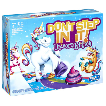 Hasbro Gaming Juego ¡No lo pises!, Edición Unicornio (Exclusivo de Amazon), 4 años en adelante