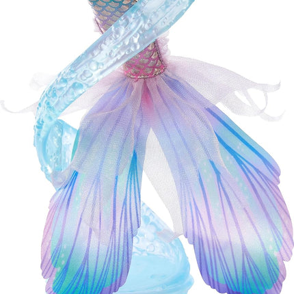 Disney The Little Mermaid Deluxe Mermaid Ariel Doll with Iridescent Tail, Hair Jewelry Beads, and Doll Stand, HNF42