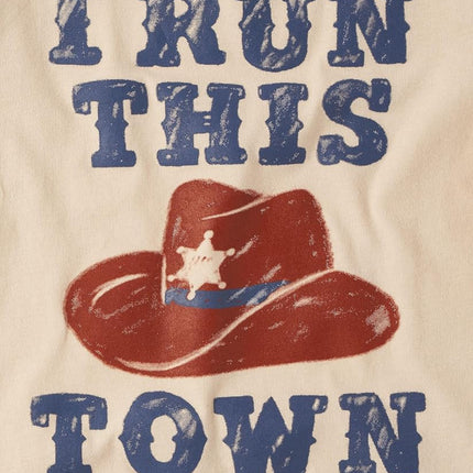 The Children's Place Ensemble de 3 T-shirts graphiques assortis à manches courtes pour bébés garçons et tout-petits, en lots multiples, Run This Town/Mammas Cowboy/Rodeo, 5T