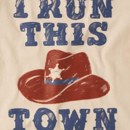 The Children's Place Baby Boys' and Toddler Assorted Everday Short Sleeve Graphic T-Shirts,multipacks, Run This Town/Mammas Cowboy/Rodeo 3-Pack, 4T