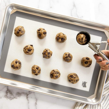 Nordic Ware 3 Piece Natural Aluminum Commercial Cookie Baking Set, Silver