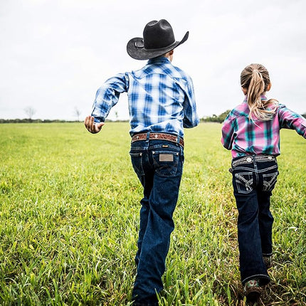Wrangler Boys' 13MWZ Cowboy Cut Original Fit Jean, Dark Indigo, 6 Slim