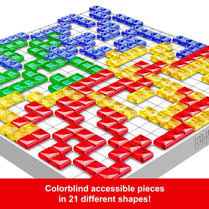 Mattel Games Blokus Strategy Board Game for Kids & Families with Color Blind Accessible Pieces & Just One Rule
