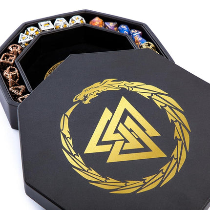 Premium Dice Tray for DND Valknut & Dragon Design 