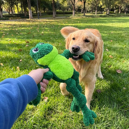 KONG Knots Frog Plush Rope Dog Toy with Squeaker, Large/X-Large Dogs