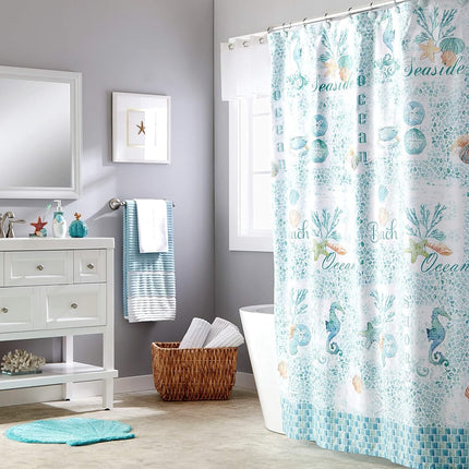 SKL Home Rug, Cotton Polyester, Aqua