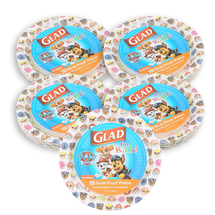 Glad for Kids 7-Inch Paper Plates | White Small Ro