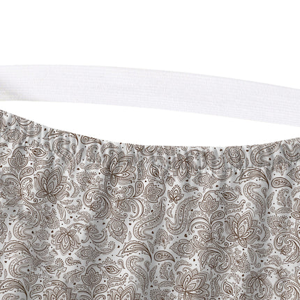 Elegant Comfort Softest and Coziest 6-Piece Bed Sheets King Size Sheet Set - 1500 Premium Hotel Quality Microfiber - Deep Pocket, Wrinkle Resistant Paisley Pattern, Paisley Taupe