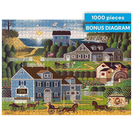 Buffalo Games - Charles Wysocki - Sunset Bay - 1000 Piece Jigsaw Puzzle for Adults Challenging Puzzle Perfect for Game Nights - Finished Puzzle Size is 26.75 x 19.75