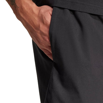 Adidas Mens Essentials Linear Single Jersey 7-inch Shorts, Black/White, Large Tall