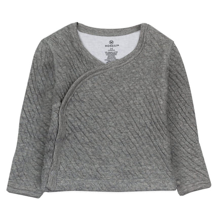 HonestBaby Baby Organic Cotton Matelasse Side-Snap