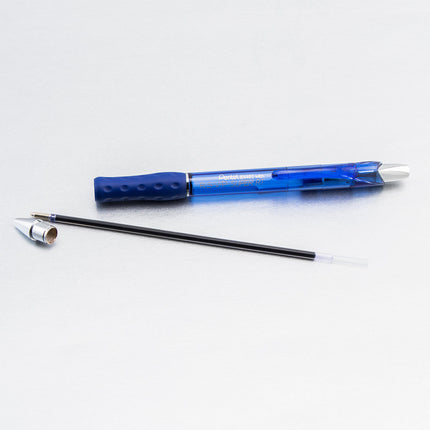 Stylo-bille rétractable Pentel RSVP Super RT, (1,0 mm) Pointe moyenne, encre bleue, paquet de 2 – BX480BP2C