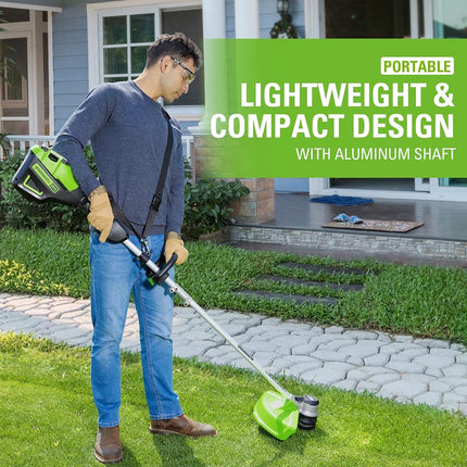 Greenworks 80V 16-Inch Brushless String Trimmer (Gen 2), Battery and Charger Not Included