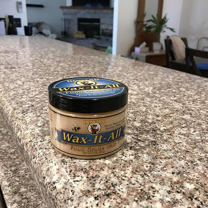 HOWARD PRODUCTS WAX009 Wax-It-All Food-Grade Wax, Cream, 255g (Single Pack) Safe for Indoor & Outdoor Surfaces, Anti-Tarnishing, Enhanced Beauty, Smooth & Shiny Finish