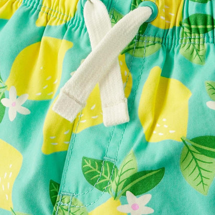 Gymboree Boys' and Toddler Pull on Shorts, Tropical Lemon, 8