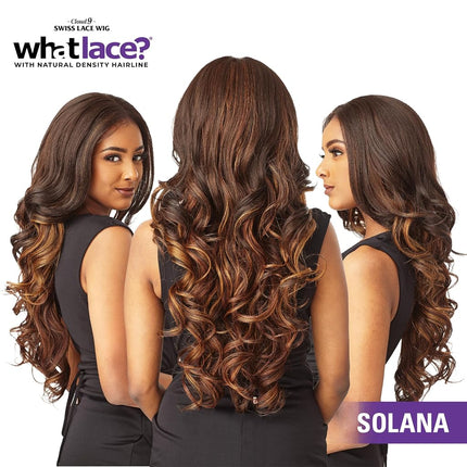 Sensationnel Synthetic Cloud 9 13x6 Swiss Lace Front Wig - SOLANA (1B Off Black)