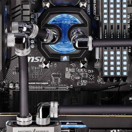CORSAIR Hydro X Series XT Hardline 14mm Tubing (Straight-Line PMMA Tubing, Resilient Construction, Easy to Cut) Satin Black