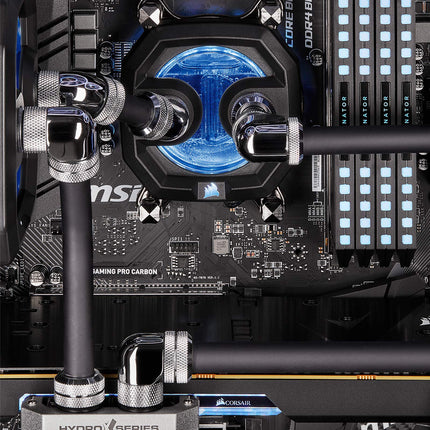 CORSAIR Hydro X Series XT Hardline 12mm Tubing (Tube PMMA rigide, Construction résistante, Facile à couper) Noir satiné