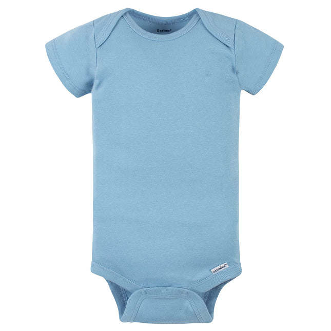 Gerber, paquete de 5 pañaleros tipo body para bebé, color azul, 0-3 meses