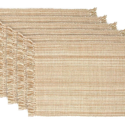 DII Tabletop Collection, Cotton, Taupe, Placemat Set, 13x19