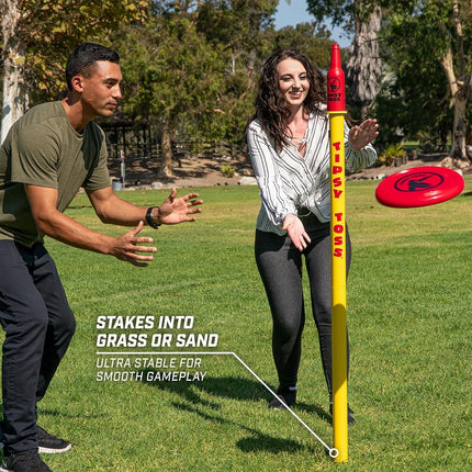 GoSports Tipsy Toss Game Set - Flying Disc Bottle Drop Yard Game - Pro