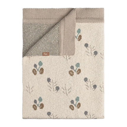 Crane Baby 100% Organic Cotton Knit Baby Blanket w