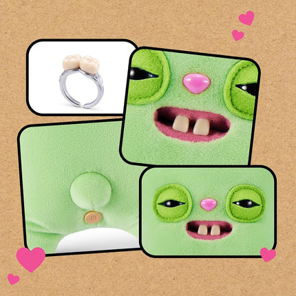 Fuggler Wedding Fuggs 9-Inch Plush 2-Pack by ZURU – Funny Ugly Monster Stuffed Animals with Human-Like Teeth & Tooth Ring, Collectible Plush for Kids, Tweens, Teens & Adult Fans