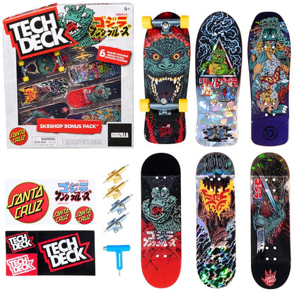TECH Deck, Godzilla Sk8shop Fingerboard Bonus Pack