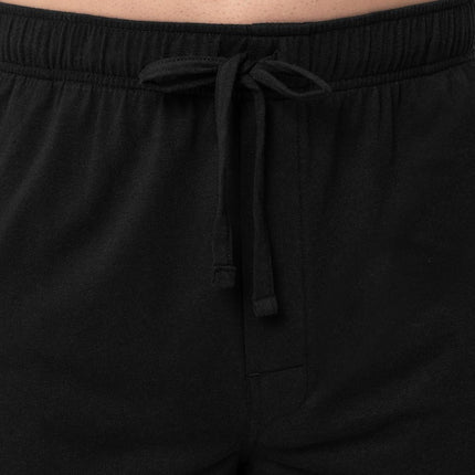 Izod Men's Jersey Knit Sleep Pant, Black, X-Large