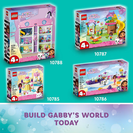 LEGO Gabby's Dollhouse Building Toy - Pretend Play Toy Figures & Playsets for Girls & Boys, Ages 4+ Years - Gift for Birthdays - 8 Room Dollhouse W/ 4 Minifigures - 10788