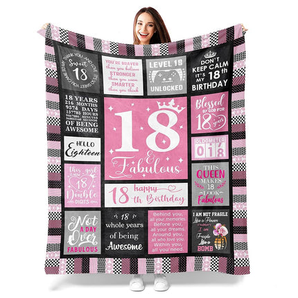 Atokker 18th Birthday Gift - Cozy Blanket, 50"x60"