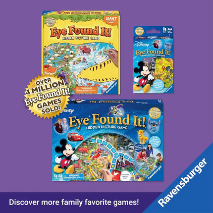 Ravensburger Dinosaur Island Eye Found It! Card Game - Fun Dinosaur Spot It Game for Kids & Families - Promotes Focus and Memory - Ages 4+