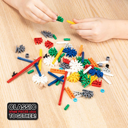 Basic Fun - K'NEX Beginner Building Set 40 Model Educational Toys for kids , 141 Piece Beginners Learning Kit, Engineering for Children Ages 5+(Packaging may vary)