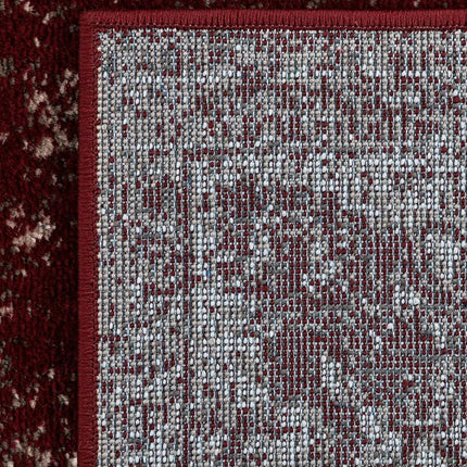Unique Loom Sofia Collection Burgundy 2 x 13 Runner Area Rug (2' x 12' 11")