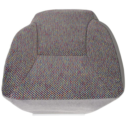 ECOTRIC Mist Gray Driver Side Bottom Replacement Cloth Seat Cover for 1998 1999 2000 2001 2002 Dodge Ram 1500 2500 3500 SLT by Registration