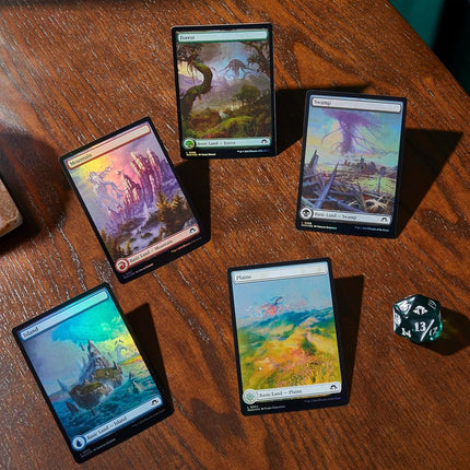 Magic: The Gathering Modern Horizons 3 Bundle - 9 Play Boosters, 30 Land cards + Exclusive Accessories (English Version)