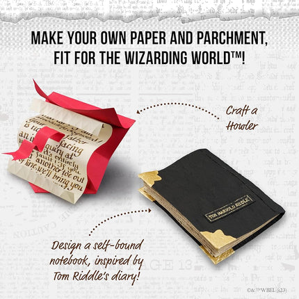 Thames & Kosmos Harry Potter Magic Letters & Seals Craft Kit | Create Parchment Scrolls, Tom Riddle’s Diary & Howler | DIY Stationery for Kids & Adults | Ages 8+ | Great Gift for Harry Potter Fans