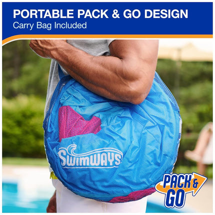 Tumbona de piscina reclinable SwimWays Spring Float Premium, flotadores de piscina inflables para adultos con inflado rápido para mayores de 15 años
