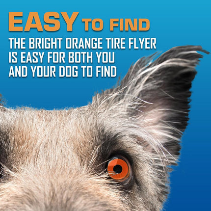 Jouet pour chien d'extérieur Nerf Dog Atomic Flyer, disque volant de 25,4 cm pour chien, jouet en caoutchouc pour chiens moyens et grands, orange