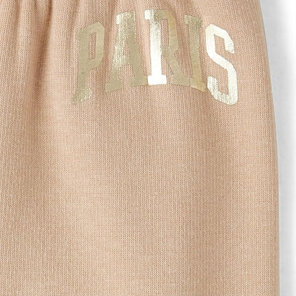 The Children's Place Pantalones Deportivos Térmicos de Invierno para Niñas, Latte, Extrachico