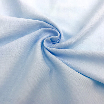 American Baby Company Supreme 100% Natural Cotton Jersey Knit Fitted Crib Sheet for Standard Crib and Toddler Mattresses, Blue, Soft Breathable, for Boys and Girls , 71x132x23 (Pack of 1)